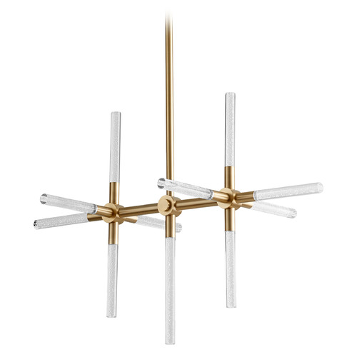 Oxygen Tali 34-Inch LED Linear Pendant in Aged Brass by Oxygen Lighting 3-603-40