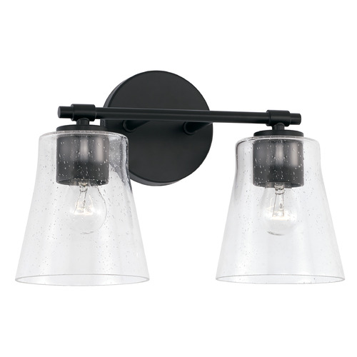 HomePlace by Capital Lighting Baker 14.25-Inch Vanity Light in Matte Black by HomePlace by Capital Lighting 146921MB-533