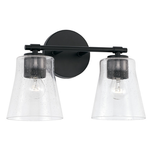 Baker 14.25-Inch Vanity Light in Matte Black by HomePlace by Capital Lighting