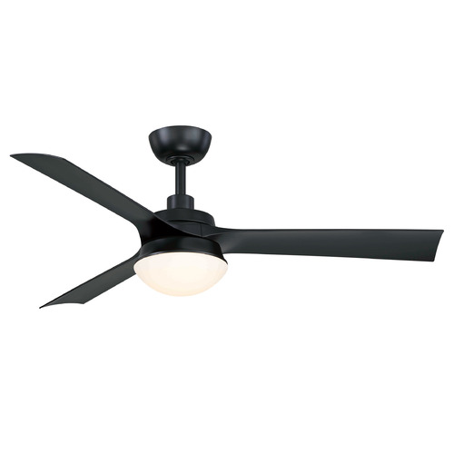 Fanimation Fans Barlow Black LED Ceiling Fan with Light