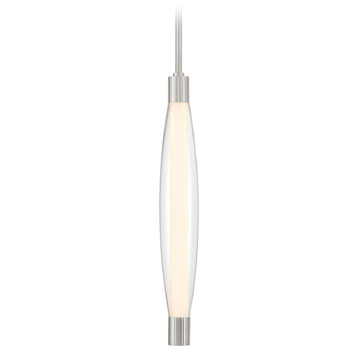 Minka Lavery Minka Lavery Verto Brushed Nickel LED Mini-Pendant Light with Oblong Shade 3114-84-L