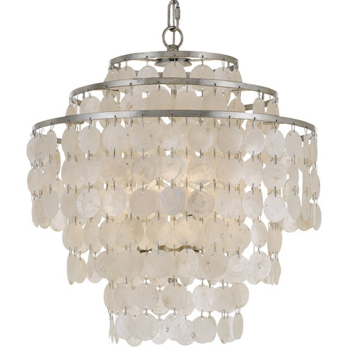 Brielle 18-Inch Chandelier in Antique Silver by Crystorama Lighting