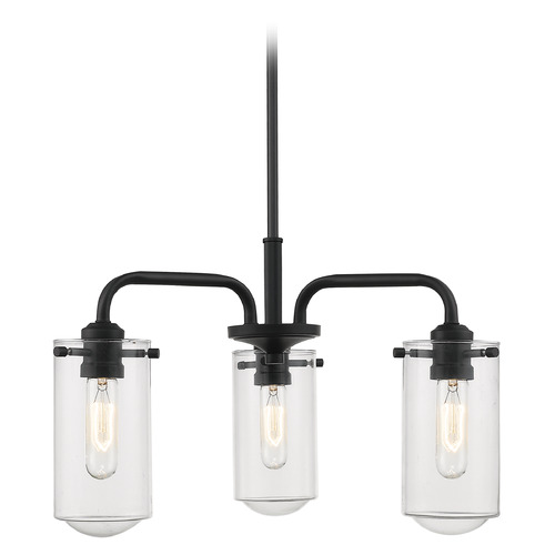 Delaney Matte Black Chandelier by Z-Lite