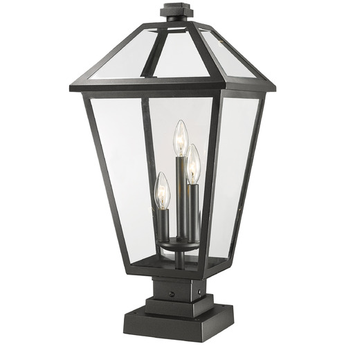 Talbot Black Post Light by Z-Lite