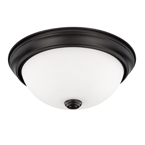 HomePlace by Capital Lighting Independent Matte Black 2-Light Flush Mount by HomePlace by Capital Lighting 214721MB