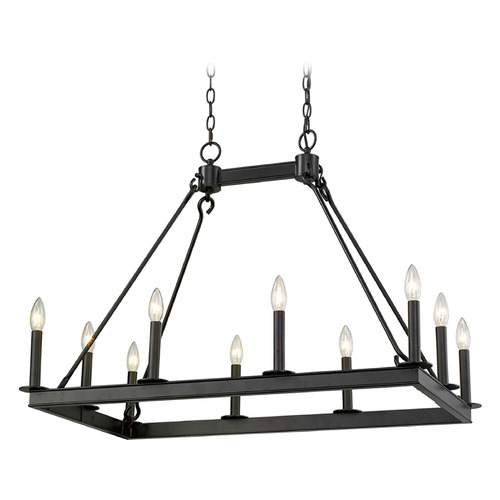 Barclay Matte Black Linear Light by Z-Lite