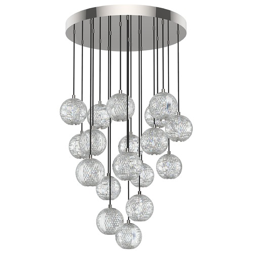 Alora Lighting Marni Polished Nickel LED Multi-Light Pendant by Alora Lighting MP321218PN