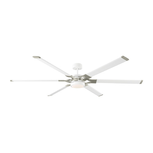 Loft 72-Inch LED Fan in Matte White by Visual Comfort & Co Fans