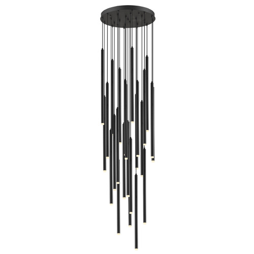 Filmore Ave. 25-Light Matte Black LED Multi-Light Pendant by Avenue Lighting
