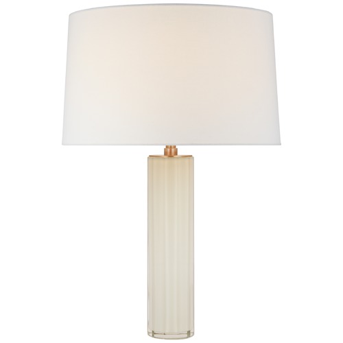Visual Comfort Signature Collection Chapman & Myers Fallon Table Lamp in White Glass by Visual Comfort Signature CHA8436WGL