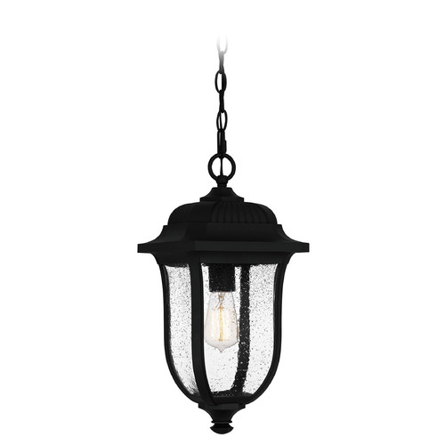 Mulberry Matte Black Outdoor Hanging Light by Quoizel Lighting