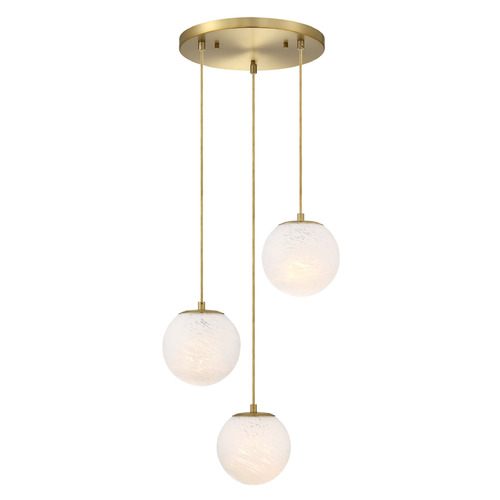 Pixie 17.75-Inch Chandelier in Brushed Gold by Designers Fountain