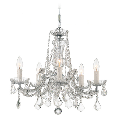 Crystorama Lighting Maria Theresa Polished Chrome Crystal Chandelier