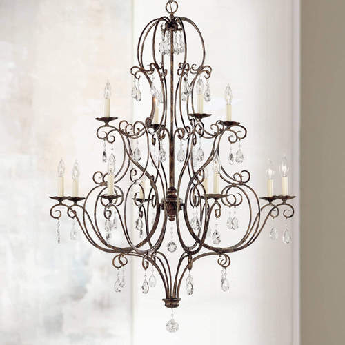 Generation Lighting Chateau 47-Inch HighChandelier in Mocha Bronze by Generation Lighting F1938/8+4MBZ