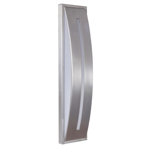 Luna Satin Aluminum LED Outdoor Wall Light by Craftmade Lighting