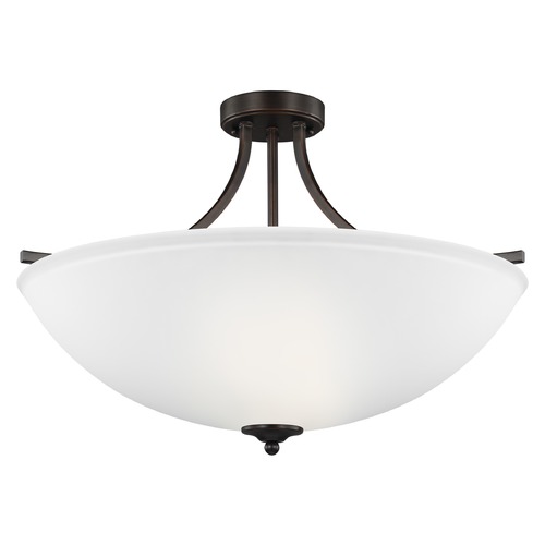 Generation Lighting Geary Burnt Sienna Semi-Flush Mount by Generation Lighting 7716504-710