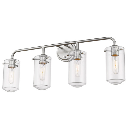 Z-Lite Delaney Brushed Nickel Bathroom Light by Z-Lite 471-4V-BN