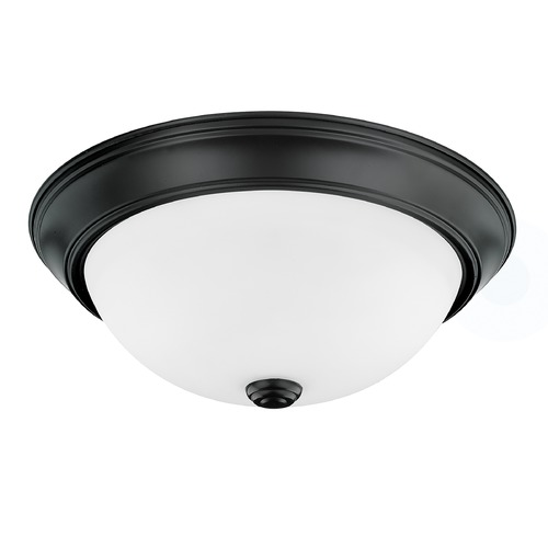 HomePlace by Capital Lighting Bates 13-Inch Flush Mount in Matte Black by HomePlace by Capital Lighting 214722MB