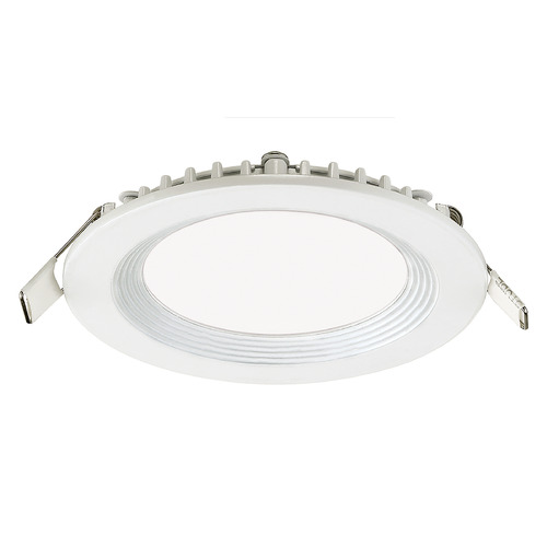 4-Inch 9W Round 3000K LED Baffle Recessed Trim in White by Eurofase Lighting