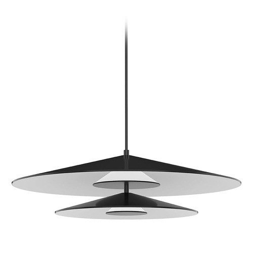 Cruz 24-Inch LED Pendant in Black and White by Kuzco Lighting