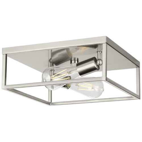 Progress Lighting Perimeter Brushed Nickel Flushmount Light
