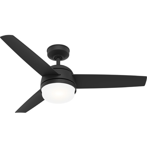 Midtown Matte Black LED Ceiling Fan by Hunter Fan Company