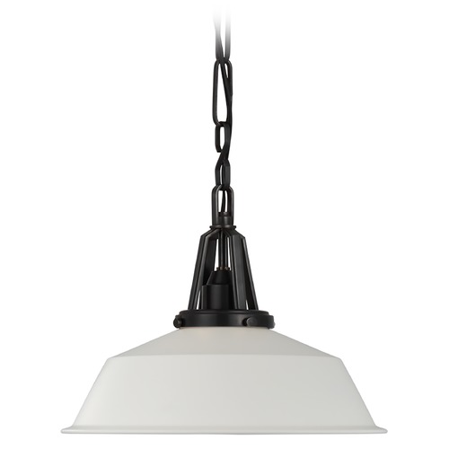 Chapman & Myers Layton 14-Inch Pendant in Bronze by Visual Comfort Signature