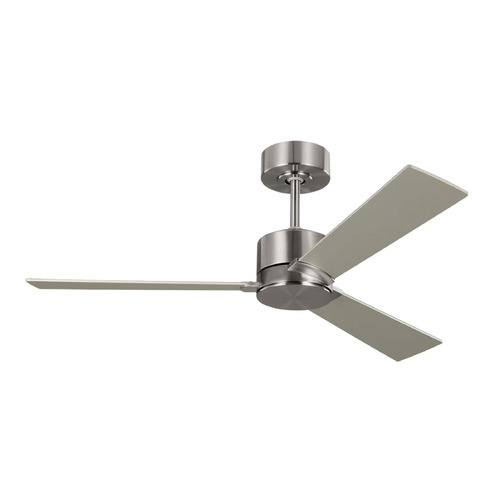 Visual Comfort Fan Collection Rozzen 44-Inch Fan in Brushed Steel by Visual Comfort & Co Fans 3RZR44BS