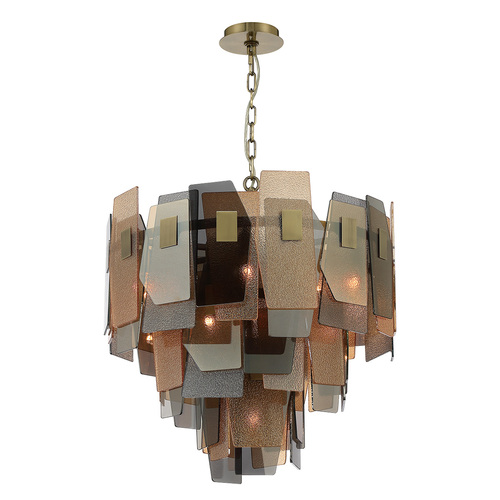 Cocolina 3-Tier Chandelier in Brushed Brass by Eurofase Lighting