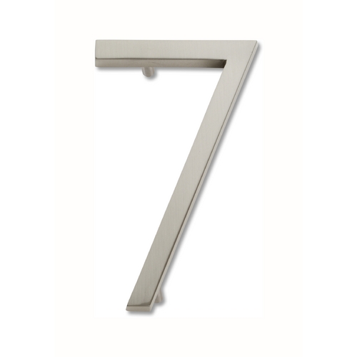 Brushed Nickel House Number 7 by Atlas Homewares