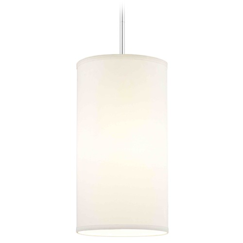 Design Classics Lighting Milo Slim Chrome Mini-Pendant Light with Cylindrical Shade DCL 6542-26 SH9675