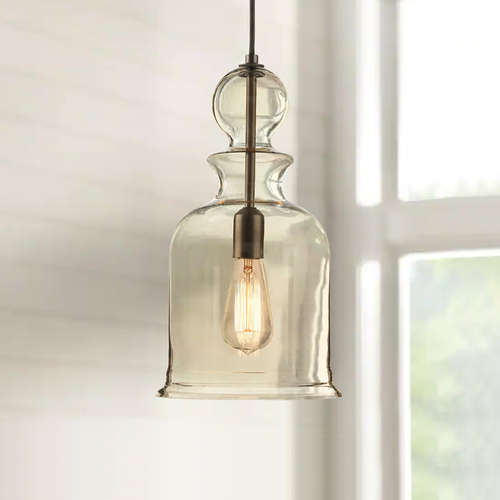 Progress Lighting Staunton Farmhouse Mini Pendant in Bronze by Progress Lighting P5333-20