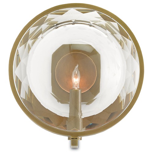 Currey and Company Lighting Currey and Company Marjorie Skouras Marjiescope Antique Brass Sconce 5000-0051