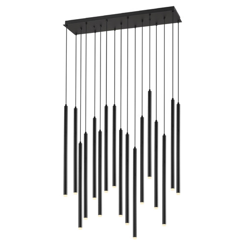 Filmore Ave. 17-Light Matte Black LED Multi-Light Pendant by Avenue Lighting