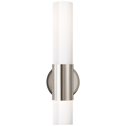 Aerin Penz Medium Cylinder Sconce in Polished Nickel by Visual Comfort Signature