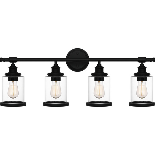 Quoizel Lighting Dixie Matte Black Bathroom Light by Quoizel Lighting DIX8632MBK