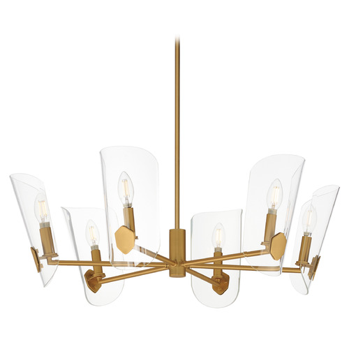 Maxim Lighting Armory Natural Aged Brass Chandelier by Maxim Lighting 32356CLNAB