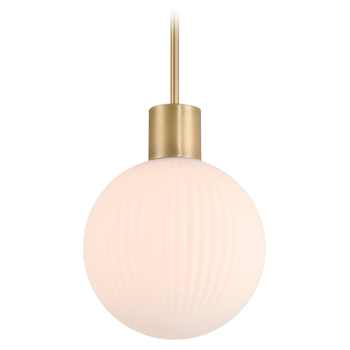 Minka Lavery Fenton Legacy Brass Mini-Pendant Light with Globe Shade