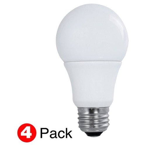 9.5W LED A19 Light Bulb 2700K Non-Dimmable (4-Pack) by Satco Lighting