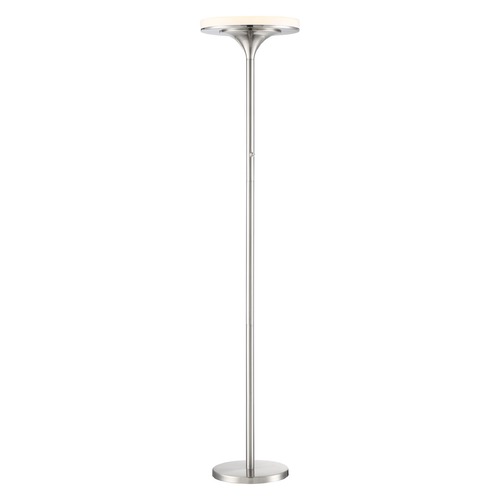 U.H.O. Brushed Nickel LED Torchiere Lamp by George Kovacs