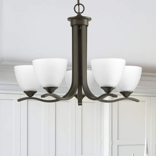 Progress Lighting Laird Antique Bronze 5-Light Chandelier by Progress Lighting P400063-020