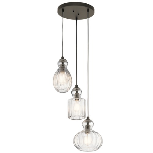 Kichler Lighting Transitional Pendant Olde Bronze Riviera by Kichler Lighting 43952OZ