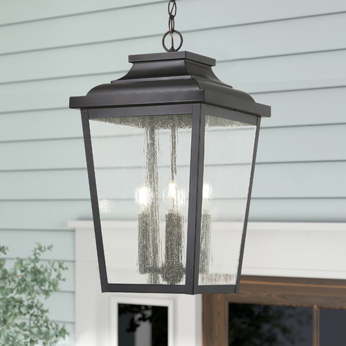 Irvington Manor Chelesa Bronze Outdoor Hanging Light by Minka Lavery