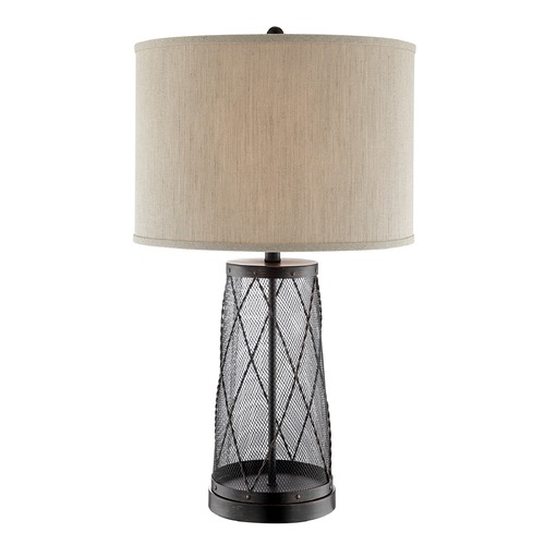 Muller Dark Bronze Table Lamp by Lite Source Lighting