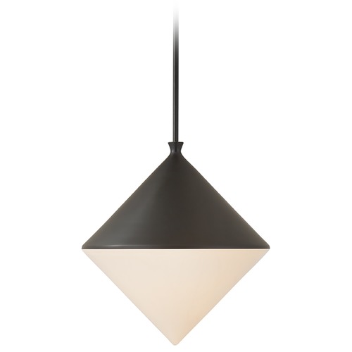 Visual Comfort Signature Collection Aerin Sarnen Medium Pendant in Matte Black by Visual Comfort Signature ARN5356BLKWG