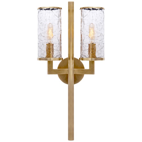 Kelly Wearstler Liaison Double Sconce in Brass by Visual Comfort Signature