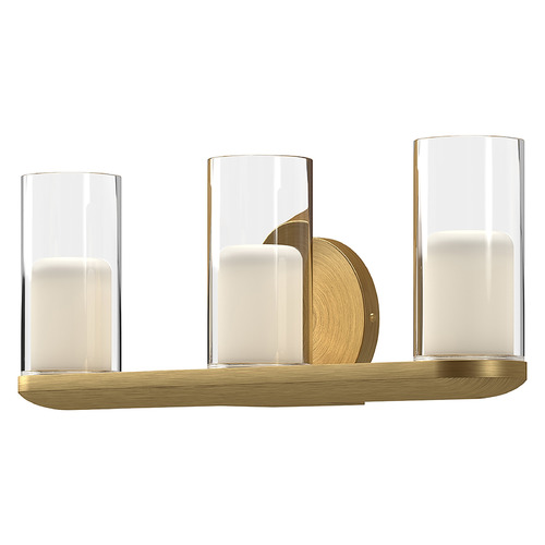 Birch Brushed Gold LED Bathroom Light by Kuzco Lighting