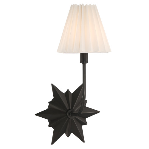 Savoy House Lighting Crestwood Black Tourmaline Sconce