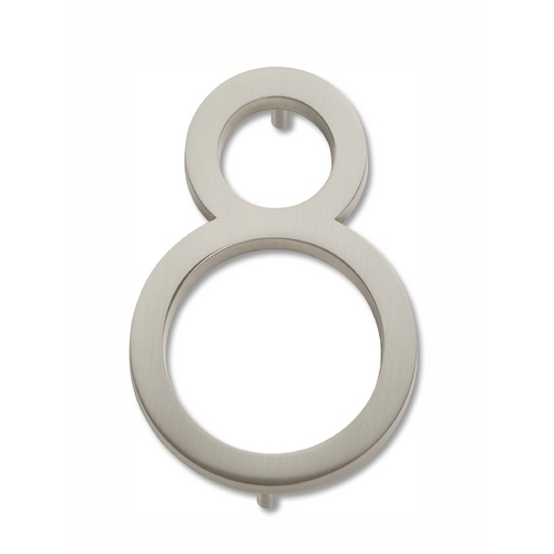 Atlas Homewares Brushed Nickel House Number 8 by Atlas Homewares AVN8-BRN