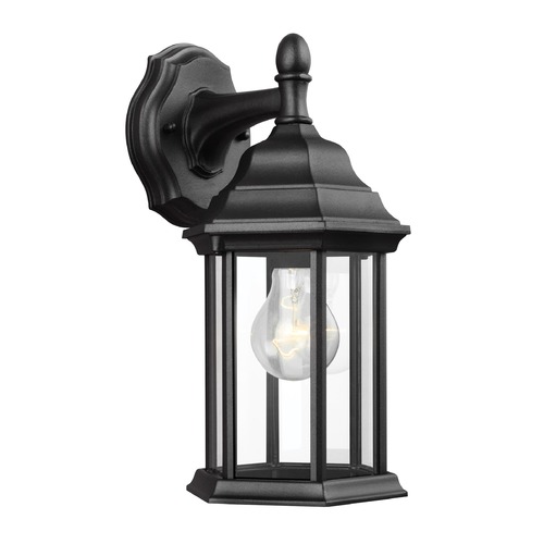 Sevier 12.50-Inch Outdoor Wall Light in Black by Generation Lighting